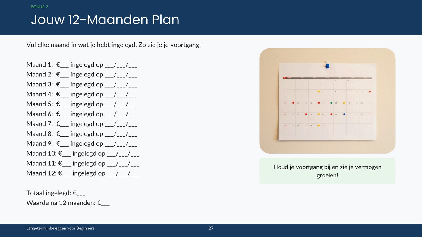 12-Maanden Plan (p. 27)